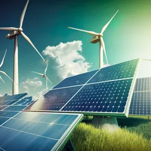 renewable-energy-background-with-green-energy-as-wind-turbines-solar-panels-green-energy-concept-energy-sources-sustainable-ecology-elements-generative-ai_620624-7073
